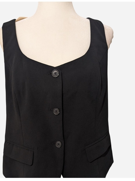 a new day Jackets & Blazers - a new day Black Button-Front Vest